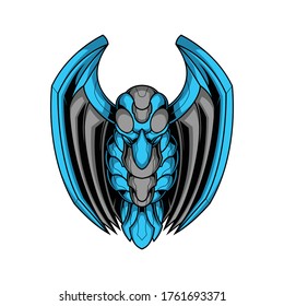 logotipo de pájaro de hierro