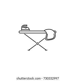 Iron board icon on white background
