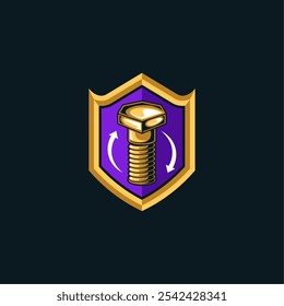iron bolt logo or symbol
