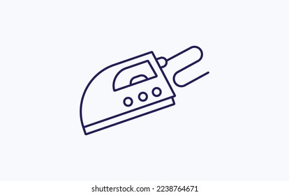 Iron box vector illustration icon