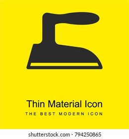 Iron bright yellow material minimal icon or logo design