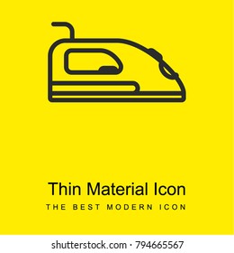 Iron bright yellow material minimal icon or logo design