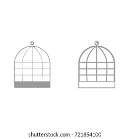 Iron cage icon .