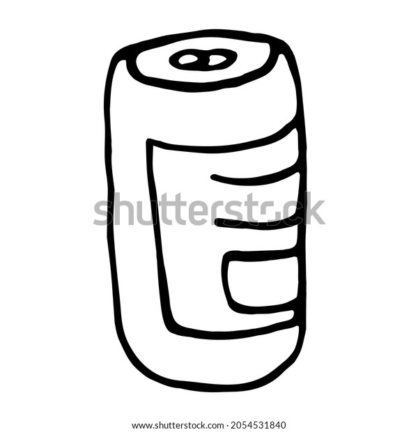 Iron Can Vector Black White Image Stock Vector (Royalty Free ...