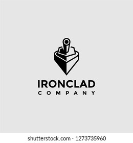 Iron Clad Logo
Warship Shape From Front Side