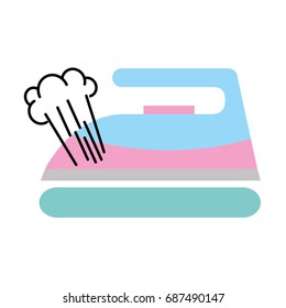 iron clothes isolated icon