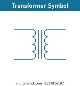 Iron core transformer symbol. Physics resources for teachers and students.