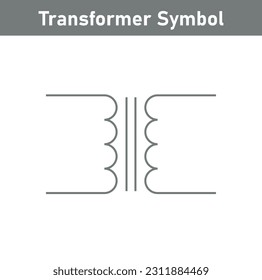 Iron core transformer symbol. Physics resources for teachers and students.