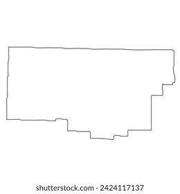 Iron County, Utah. Outline of the map