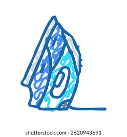 iron device doodle icon sketch vector. iron device sign. isolated symbol illustration
