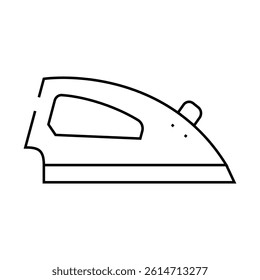 iron device line icon vector. iron device sign. isolated contour symbol black illustration