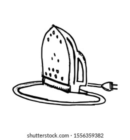 Iron Doodle Icon Vector Simple Design