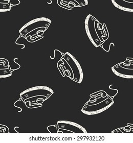 iron doodle seamless pattern background