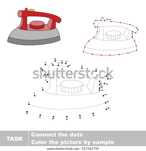 Iron Dot Dot Educational Game Kids Stock Vector (Royalty Free) 767262745 | Shutterstock