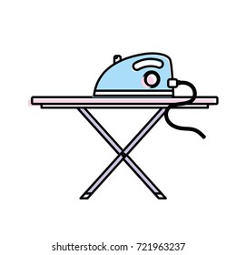 iron electrical object and ironing board