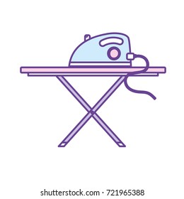 iron electrical object and ironing board