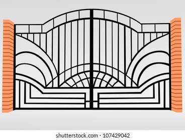 Iron fence