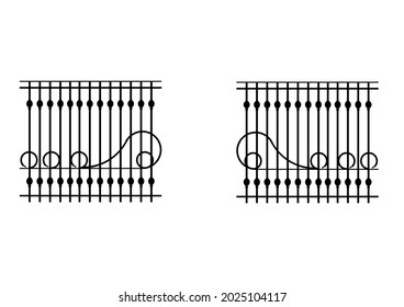 iron fence sketch for home or office