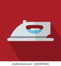 Iron Flat Design Icon Vector Illustration