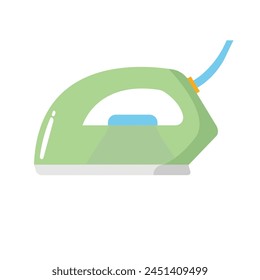 Bügeleisen flaches Icon Design, Bügelmaschine Vektorillustration, isoliert auf weißem Hintergrund