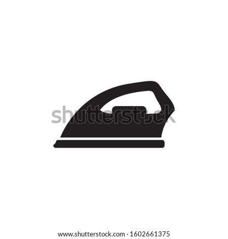 Iron flat icon on white transparent background. You can be used iron icon for several purposes.