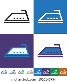 Iron Flat minimal icon vector