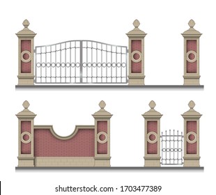 iron garden gate to the estate