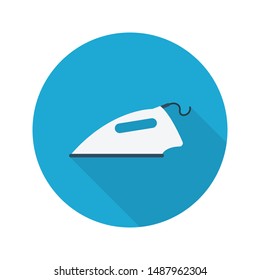 iron glyph flat vector icon