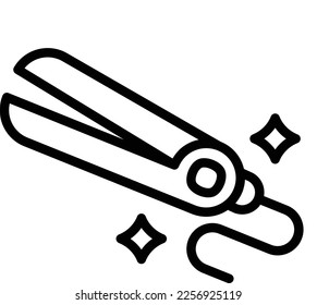 Iron, haircut, salon fully editable vector fill icon

