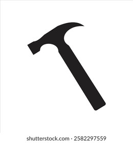 Iron hammer vector image in white background.