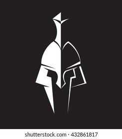 Iron helmet of the medieval knight vector icon