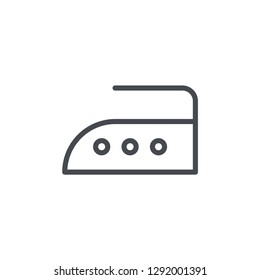 Iron high temperature icon isolated on white background. Laundry symbol modern, simple, vector, icon for website design, mobile app, ui. Vector Illustration