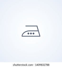 Iron high temperature, vector best gray line icon on white background, EPS 10