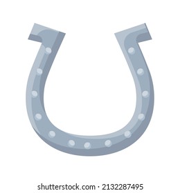 iron horseshoe design over white