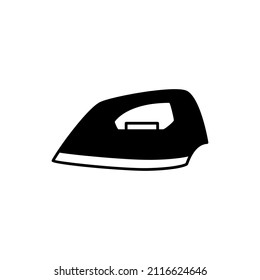 Iron Icon auf schwarz-weißem Hintergrund, gefüllt