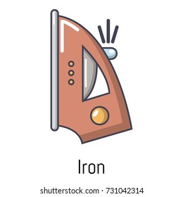 Iron icon. Cartoon illustration of iron vector icon for web