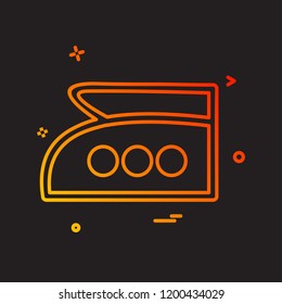 Iron icon design vector