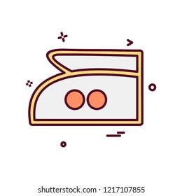 Iron icon design vector