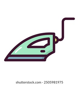 Iron icon. Electronic device icon in flat style