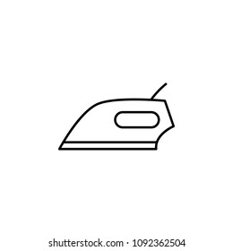 iron icon. Element of simple web icon with name for mobile concept and web apps. Thin line iron icon can be used for web and mobile on white background