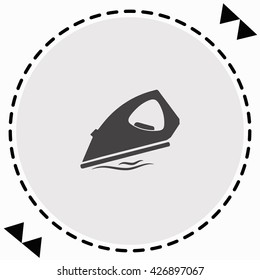 Iron icon Flat Design. Isolated Illustration.
