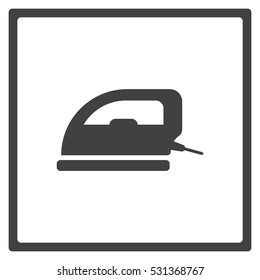 iron Icon, flat design style