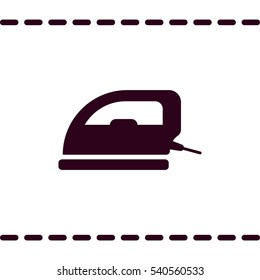 iron Icon, flat design style