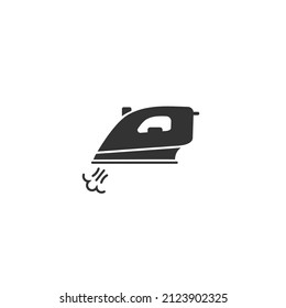 Iron icon in flat. Vector sign