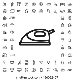Iron icon illustration isolated vector sign symbol