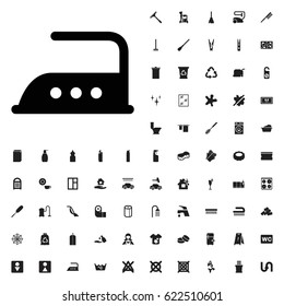 Iron icon illustration isolated vector sign symbol. cleaning icons vector set. on white background