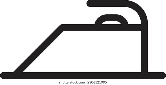 iron icon isolated background vector
