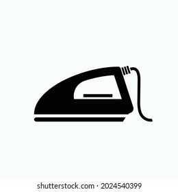 Iron Icon. Laundry Work Symbol  - Vector.