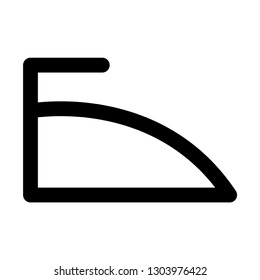    iron icon. Line icons design