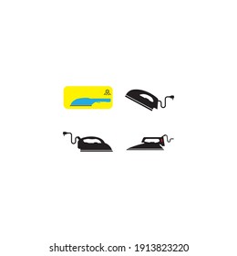 Logo de icono de hierro, ilustración de diseño vectorial 